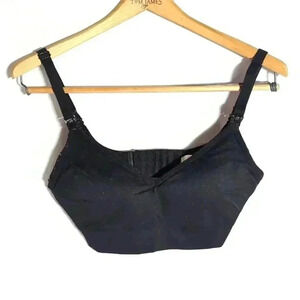 Gilligan and O'Malley Nursing Bra Black sz M